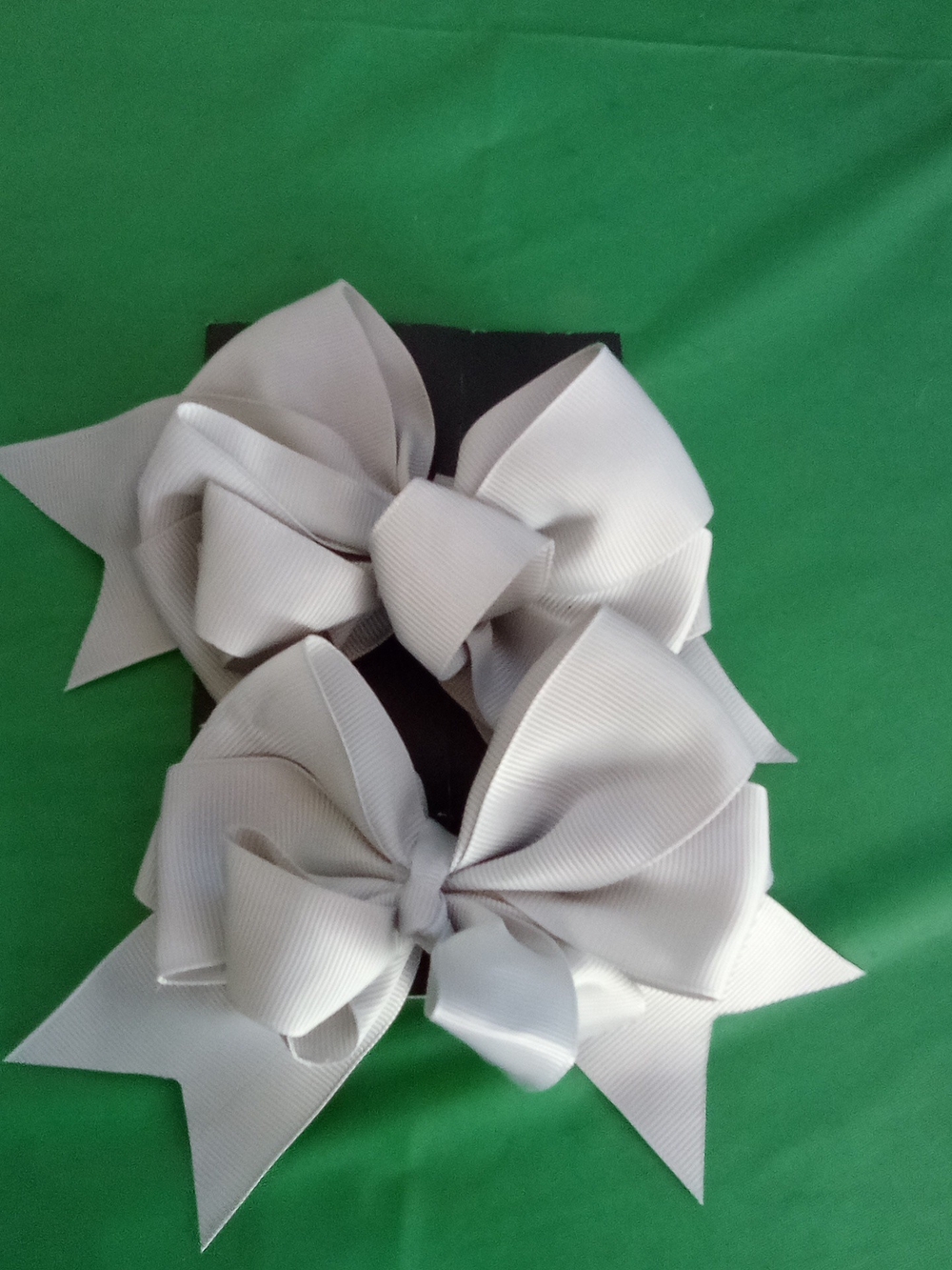 Kid’s Ribbon Bow Hair Clips - White ( Home )